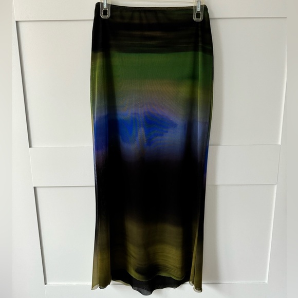 Zara Mesh Ombré Skirt - Picture 3 of 5